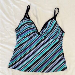 Free Country Women's Striped Swim Top